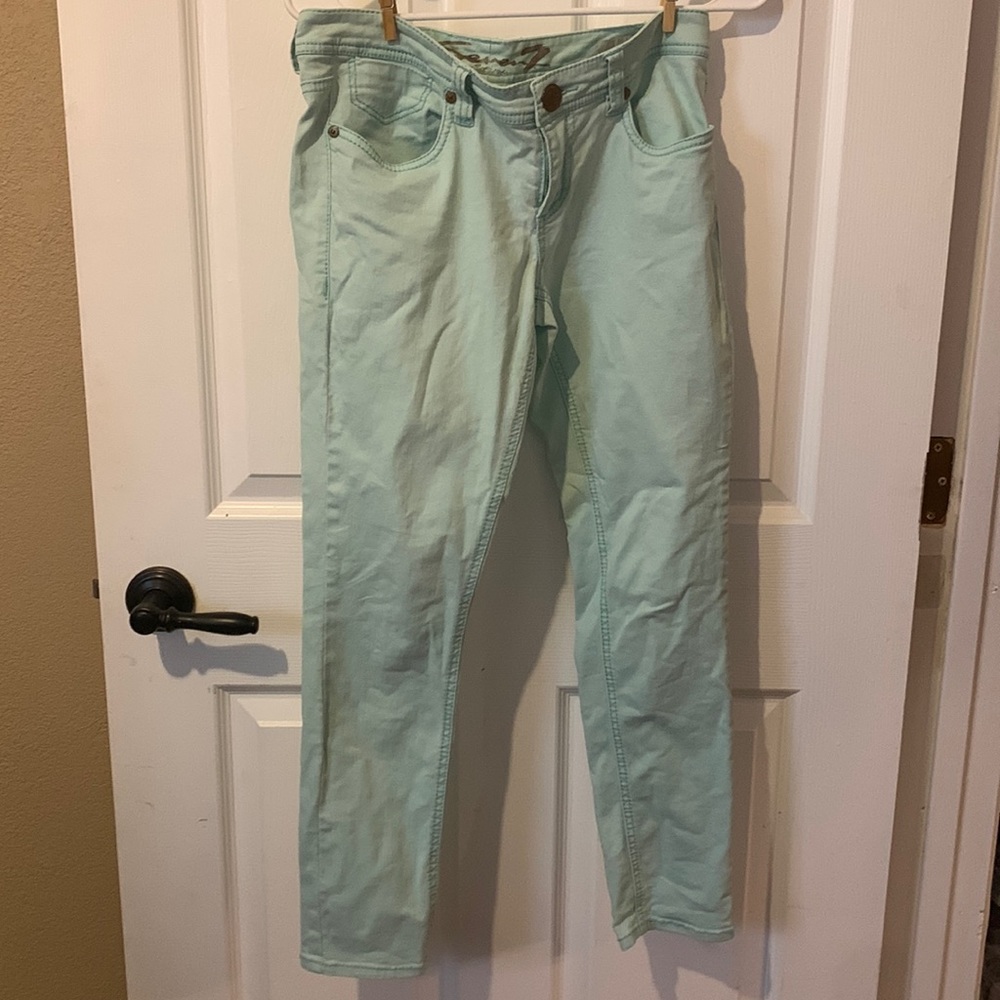 Mint Colored Skinny Jeans